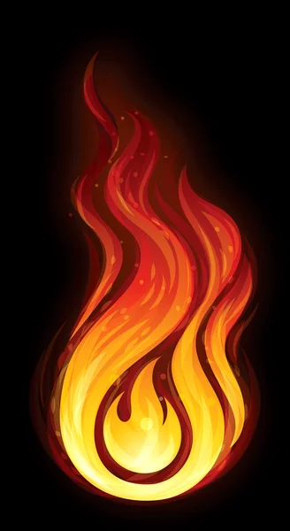 Fire ball — Stock Vector