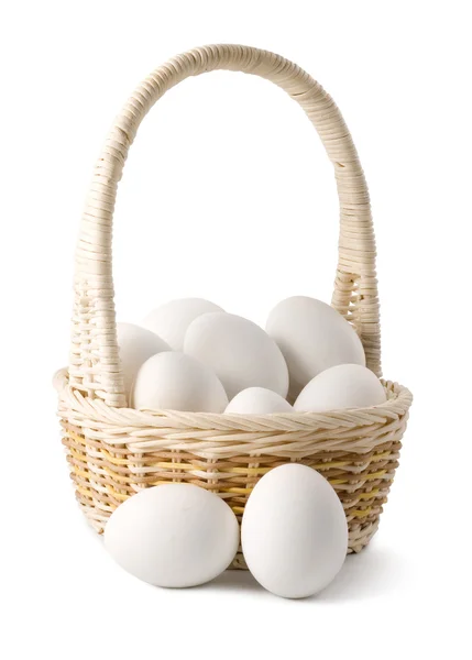 sepet beyaz yumurta