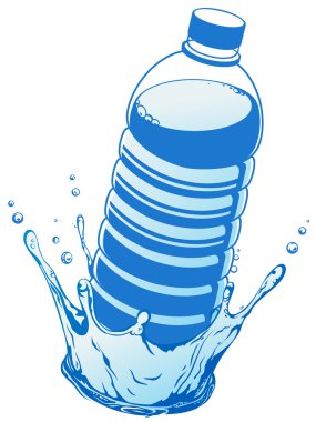 Bottle of water clipart