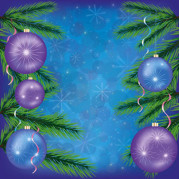 Fête de Noël fond bleu.EPS 10 — Image vectorielle