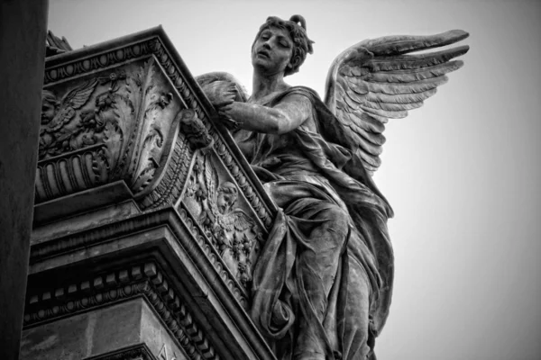 Angel_12_Black_And_White Stock Image