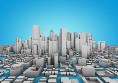 Abstract city background clipart