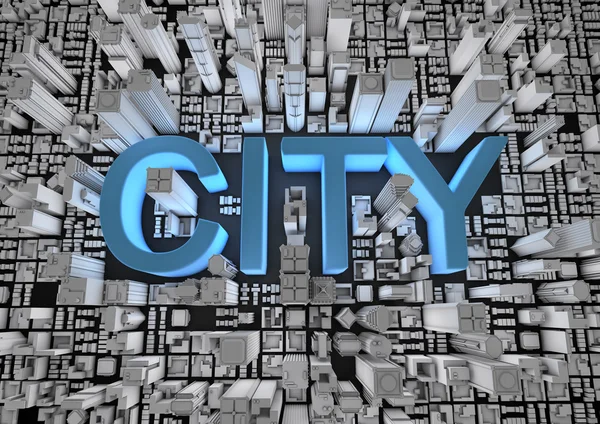 Stadttext — Stockfoto