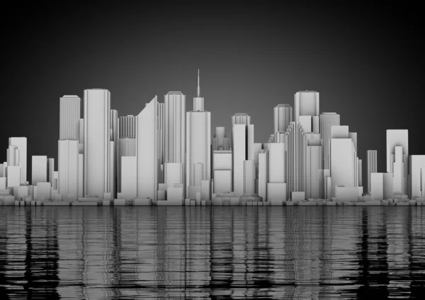 Absztrakt city skyline — Stock Fotó