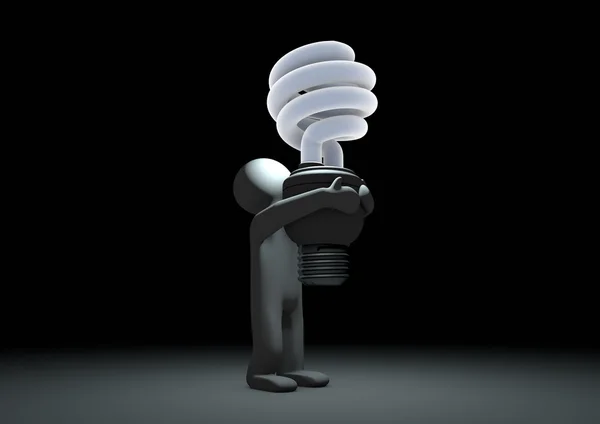 Miljövänlig lampa — Stockfoto