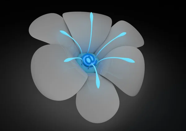 Streszczenie kwiat internet — Zdjęcie stockowe
