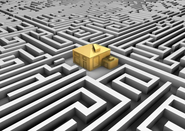 O labirinto de imóveis — Fotografia de Stock