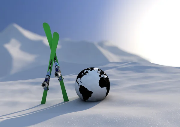 Competição mundial de esqui — Fotografia de Stock