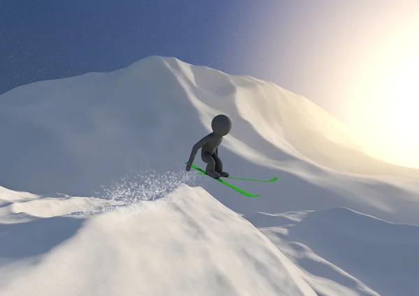 Lompatan ski — Stok Foto
