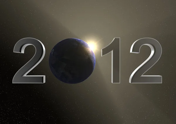 2012 with the earth — Stock Photo, Image