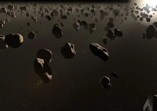 Pole asteroid — Zdjęcie stockowe