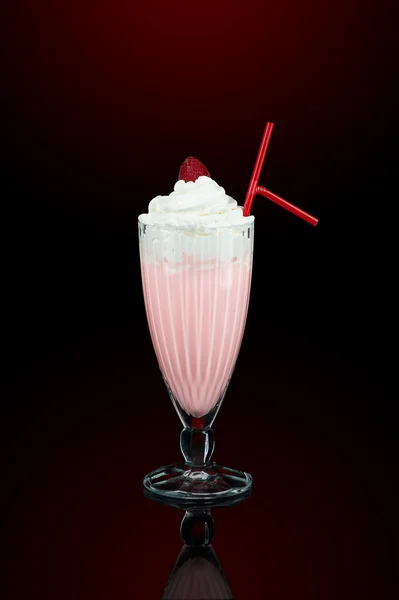 Milkshake met decoratie — Stockfoto