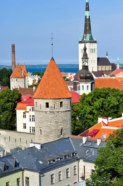 Torres en Tallin Imágenes de stock libres de derechos