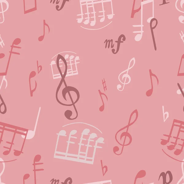 Pattern with music — Stock Vector