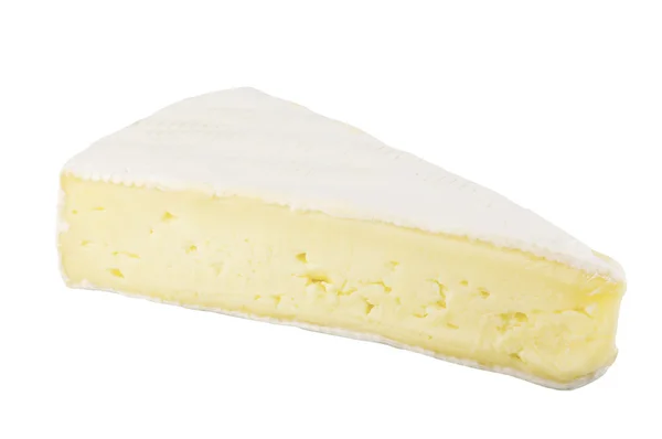 Een stuk van brie kaas — Stockfoto