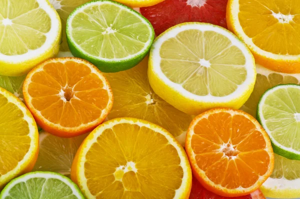 Apelsin, grapefrukt och citron — Stockfoto