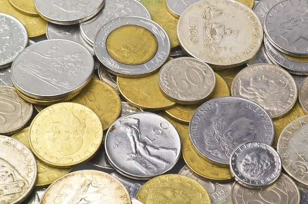 イタリアのリラの硬貨 — ストック写真
