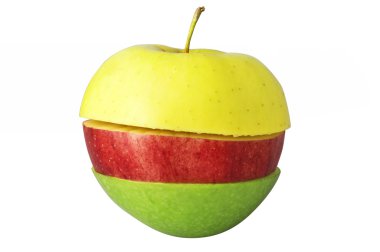 Sliced apples clipart