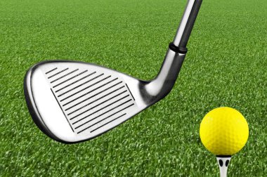 Photo of a golf iron club clipart