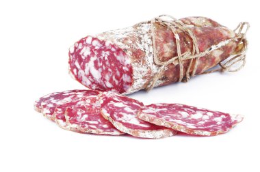 Salami sliced clipart