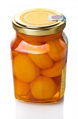 Jar of apricot clipart