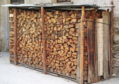 Stacked logs clipart