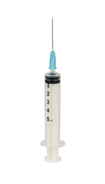 A 5ml syringe and needle — Stock Photo, Image
