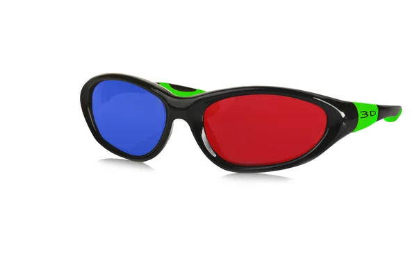 Óculos 3D no branco — Fotografia de Stock