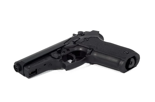 Pistola de ar de aço preto — Fotografia de Stock