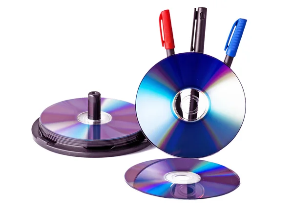 Dvd and pencil — Stock Photo, Image