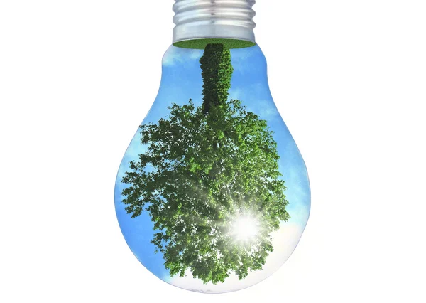 Lampada a energia ecologica — Foto Stock
