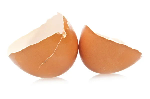 Egg broken empty — Stock Photo, Image