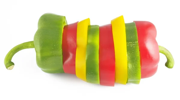 stock image Slice color pepper