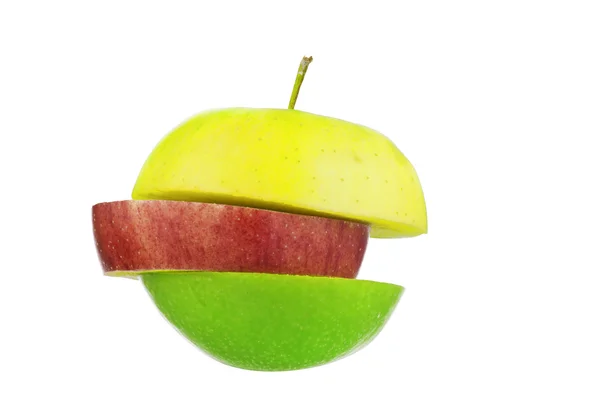 Plasterki jabłka — Zdjęcie stockowe