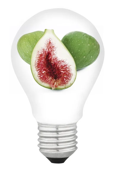 Lámpa, gyümölcs — Stock Fotó