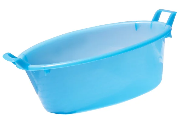 Large plastic bucket blue — Stock Photo, Image