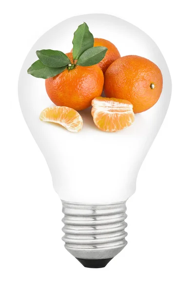 Lampa med frukt — Stockfoto
