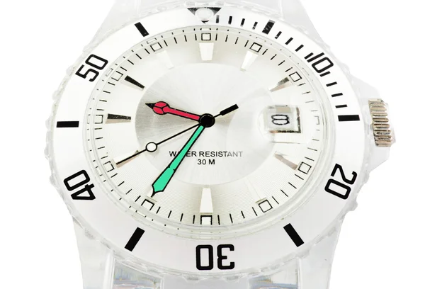 Transparentní hodinky — Stock fotografie