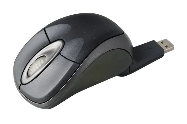Mouse sem fio com adaptador USB — Fotografia de Stock