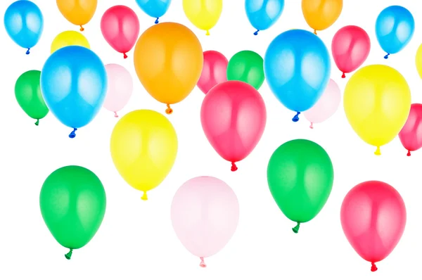 多彩套的氦气球 — 图库照片
