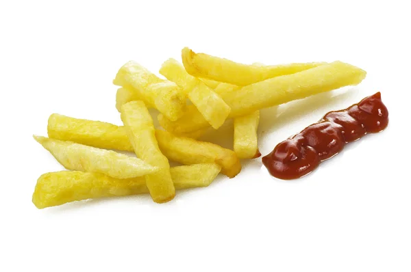 Stock image Chips stick with ketchups