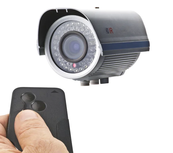 Controle remoto para câmeras em uso — Fotografia de Stock