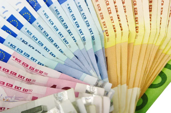 Primo piano del denaro in euro — Foto Stock