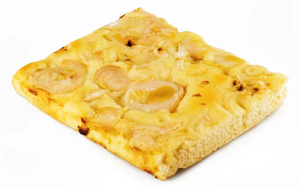 Focaccia with onions — Stock Photo, Image
