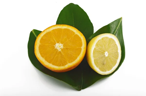 Pomeranč a citron — Stock fotografie