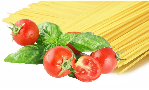Ingredientes de espaguete — Fotografia de Stock