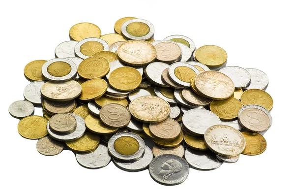 Italienska lira mynt — Stockfoto