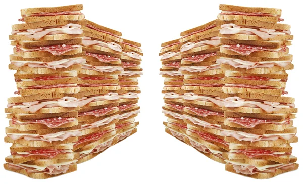 Mucchio di pane tostato — Foto Stock