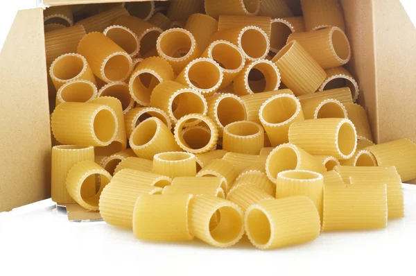 Italian pasta mezze maniche — Stock Photo, Image