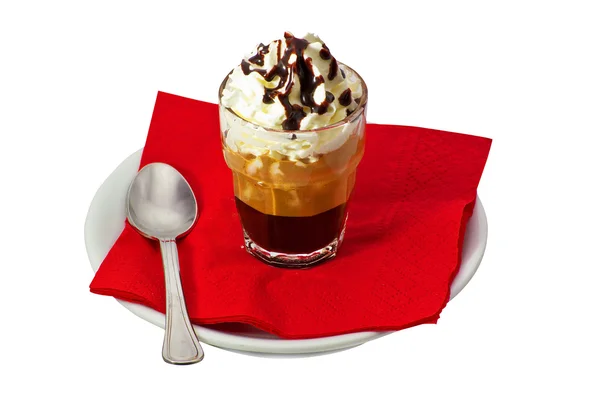 Caffè con latte e cioccolato — Foto Stock